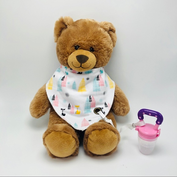 Fashion Baby Bibs With Pacifier Hangers Teether - Picture 13 of 16